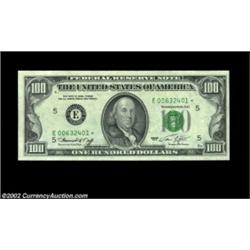 Fr. 2167-E* $100 1974 Federal Reserve Note. Gem Crisp Uncirculated.A nice example of this very scarc