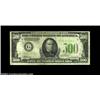 Image 1 : Fr. 2201-G $500 1934 Light Green Seal Federal Reserve Note. Fine-Very Fine.An evenly circulated high