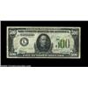 Image 1 : Fr. 2201-L $500 1934 Federal Reserve Note. Very Fine. An otherwise problem-free mid grade San Franci