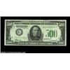 Image 1 : Fr. 2202-G $500 1934A Federal Reserve Note. Choice About Uncirculated.A bright and nicely centered h