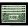 Image 2 : Fr. 2300 $1 1935A Hawaii Silver Certificates. Gem Crisp Uncirculated.A gorgeous run of five consecut