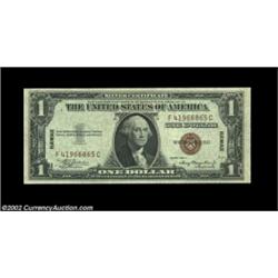 Fr. 2300 $1 1935A Hawaii Silver Certificate. F-C Block. Choice-Gem CU.Well centered on the face, but