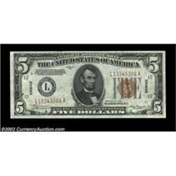 Fr. 2301 $5 1934 Hawaii Federal Reserve Note. Gem Crisp Uncirculated.A crackling fresh and beautiful