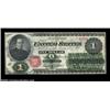 Image 1 : Fr. 16 $1 1862 Legal Tender Choice New. The colors are fully bright on this flashy example of our ea