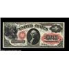 Image 1 : Fr. 19 $1 1874 Legal Tender Very Choice New. The top margin strays a bit close to the design toward.