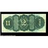Image 2 : Fr. 42 $2 1869 Legal Tender Fine. An ideal example for the grade, with strong "Rainbow" colors and d