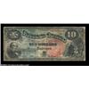 Image 1 : Fr. 96 $10 1869 Legal Tender Very Good. Problem free save for heavy wear and single closed edge spli