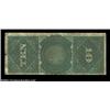 Image 2 : Fr. 96 $10 1869 Legal Tender Very Good. Problem free save for heavy wear and single closed edge spli