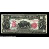 Image 1 : Fr. 119 $10 1901 Legal Tender Extremely Fine. This is a great-looking Bison, with super centering of