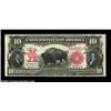 Image 1 : Fr. 119 $10 1901 Legal Tender Choice Very Fine. This unusually attractive Bison has bold, bright col