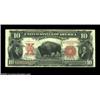 Image 1 : Fr. 122 $10 1901 Legal Tender Choice Very Fine. A lightly circulated Bison, with strong color and ex