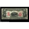 Image 1 : Fr. 122 $10 1901 Legal Tender Very Fine. This Bison is absolutely unmolested and has retained terrif