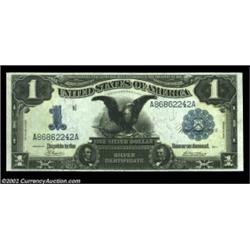 Fr. 230 $1 1899 Silver Certificate Gem New. Huge margins and perfect colors highlight this great-loo