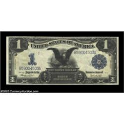 Fr. 233 $1 1899 Silver Certificate Very Choice New. A near-Gem example of this popular Black Eagle t