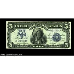 Fr. 281 $5 1899 Silver Certificate Very Choice New. This strictly original Chief has ideal color and