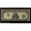 Image 1 : Fr. 281 $5 1899 Silver Certificate Very Good. This Chief has the color and paper body of a Fine, but