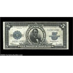 Fr. 282 $5 1923 Silver Certificate Choice Very Fine. A good-looking mid-grade Porthole note that is.