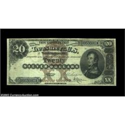 Fr. 309 $20 1880 Silver Certificate Fine. Listed as one of the 44 known examples in Martin Gengerke'