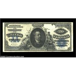 Fr. 321 $20 1891 Silver Certificate Choice Fine. A problem-free example, with no stray marks, edge t