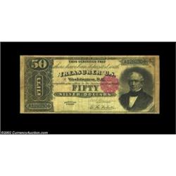 Fr. 329 $50 1880 Silver Certificate Choice Fine. Under 30 examples are known of this type. We've sol