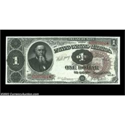 Fr. 347 $1 1890 Treasury Note Superb Gem New. A magnificent piece of currency, with beautiful freshn