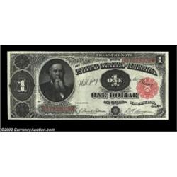 Fr. 351 $1 1891 Treasury Note Superb Gem New. An absolutely flawless example, with broad, even margi