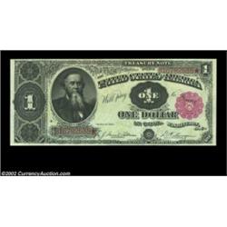 Fr. 351 $1 1891 Treasury Note Gem New. A lovely, well centered example with excellent centering, nic