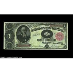 Fr. 351 $1 1891 Treasury Note Very Choice New. The bottom margin comes a bit too tight for the full.