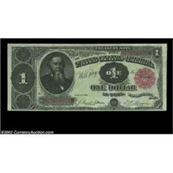 Fr. 351 $1 1891 Treasury Note About New. A faint fold or two are the only signs of handling on this.