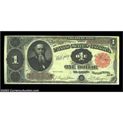 Fr. 351 $1 1891 Treasury Note Extremely Fine. This Stanton Ace is strictly original. It has retained