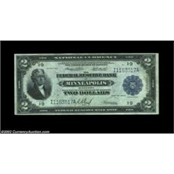 Fr. 772 $2 1918 Federal Reserve Bank Note Choice New. A lovely Minneapolis Battleship Deuce, with go