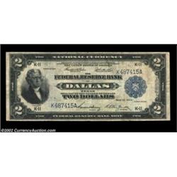 Fr. 776 $2 1918 Federal Reserve Bank Note Fine. The paper surfaces are a bit soft on this otherwise.