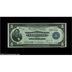 Fr. 785 $5 1918 Federal Reserve Bank Note CGA Gem Uncirculated 66. This Cleveland Five Dollar FRBN c