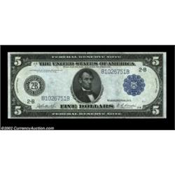 Fr. 850 $5 1914 Federal Reserve Note Choice New. A nicely centered New York Federal Reserve Note. Im