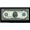 Image 1 : Fr. 851a $5 1914 Federal Reserve Note About New. A nice, bright original note with a center fold. Im