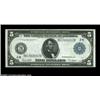 Image 1 : Fr. 851a $5 1914 Federal Reserve Note About New. A nice, bright original note with a center fold. Im