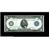 Image 1 : Fr. 859a $5 1914 Federal Reserve Note Choice About New. A faint vertical fold is visible to the righ