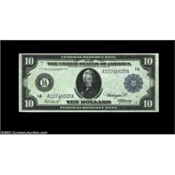 Fr. 904 $10 1914 Federal Reserve Note Superb Gem New. Only about a dozen pieces of this number are k