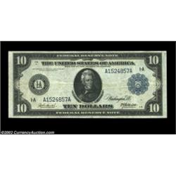 Fr. 904 $10 1914 Federal Reserve Note Choice Very Fine. A second example of this scarcer number, thi