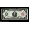 Image 1 : Fr. 953b $10 1914 Red Seal Federal Reserve Note Very Fine. With the technical paper quality of an Ex