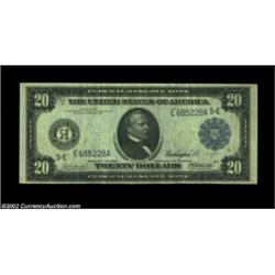 Fr. 980 $20 1914 Federal Reserve Note CGA Extremely Fine 40. This scarce Richmond Twenty is one of j