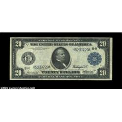 Fr. 992 $20 1914 Federal Reserve Note CGA Extremely Fine 45. A decently margined example. Important.