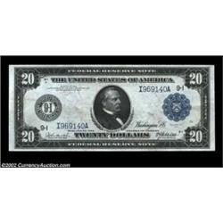 Fr. 996 $20 1914 Federal Reserve Note About New. Only about two dozen examples of this Minneapolis T