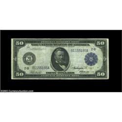 Three $50 1914 Federal Reserve Notes. A trio of large size $50 Feds, including a Fr. 1028 in VF, a F