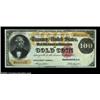 Image 1 : Fr. 1214 $100 1882 Gold Certificate Choice New. This Benton Hundred is very well centered on both si