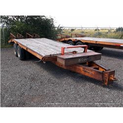 1983 J & B 15 TON FLATBED UTILITY TRAILER VIN: JB14BB202260 TITLE # FA4231-00