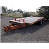 Image 3 : 1983 J & B 15 TON FLATBED UTILITY TRAILER VIN: JB14BB202260 TITLE # FA4231-00