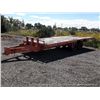 Image 3 : J & B 10 - 15 TON FLATBED UTILITY TRAILER VIN: JB63BB202224, NOTES: WORN FRAME TITLE # FA3465-00