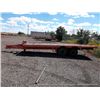 Image 4 : J & B 10 - 15 TON FLATBED UTILITY TRAILER VIN: JB63BB202224, NOTES: WORN FRAME TITLE # FA3465-00