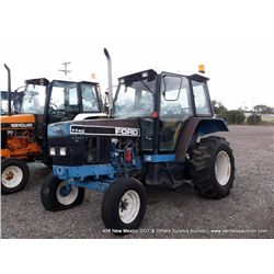 1993 FORD 7740 INDUSTRIAL TRACTOR S/N: BD50166, 109 HOURS SHOWING (print sequence:) FA36580-00